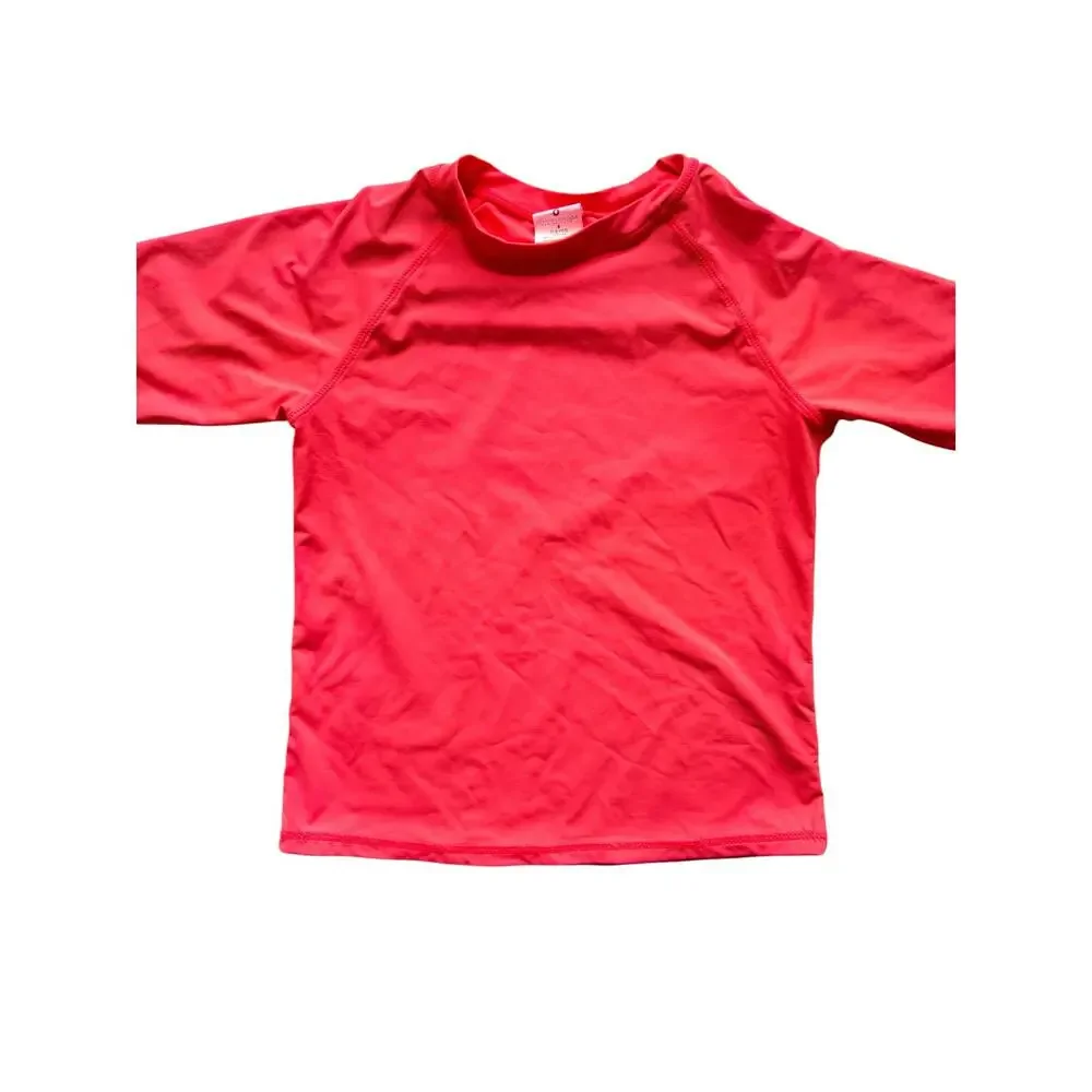 Snapper Rock One Piece Swimsuit + Long Sleeve Rash Guard Top Size 7/8